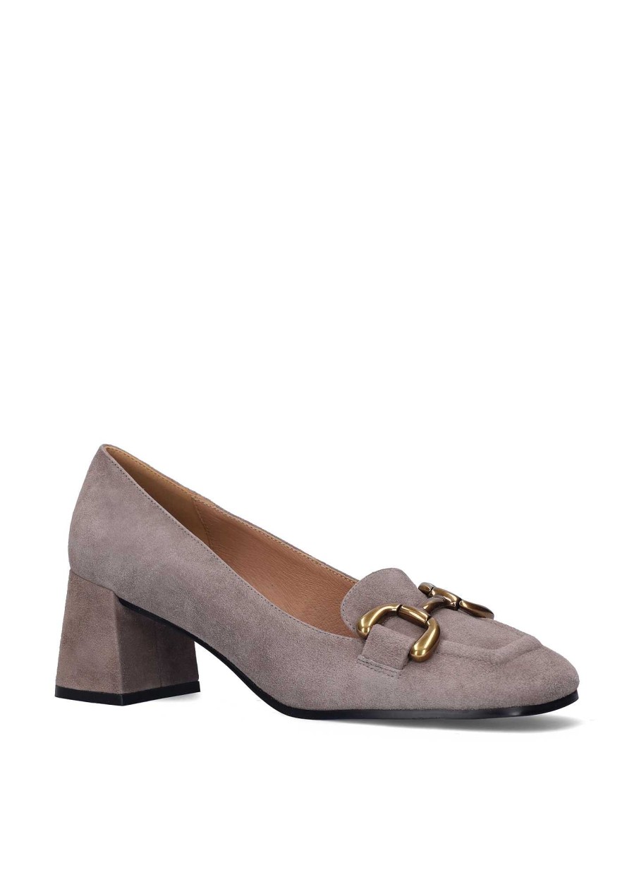 Scarpa BIBI LOU Mocassini Con Tacco Alto | Valenza Grigio