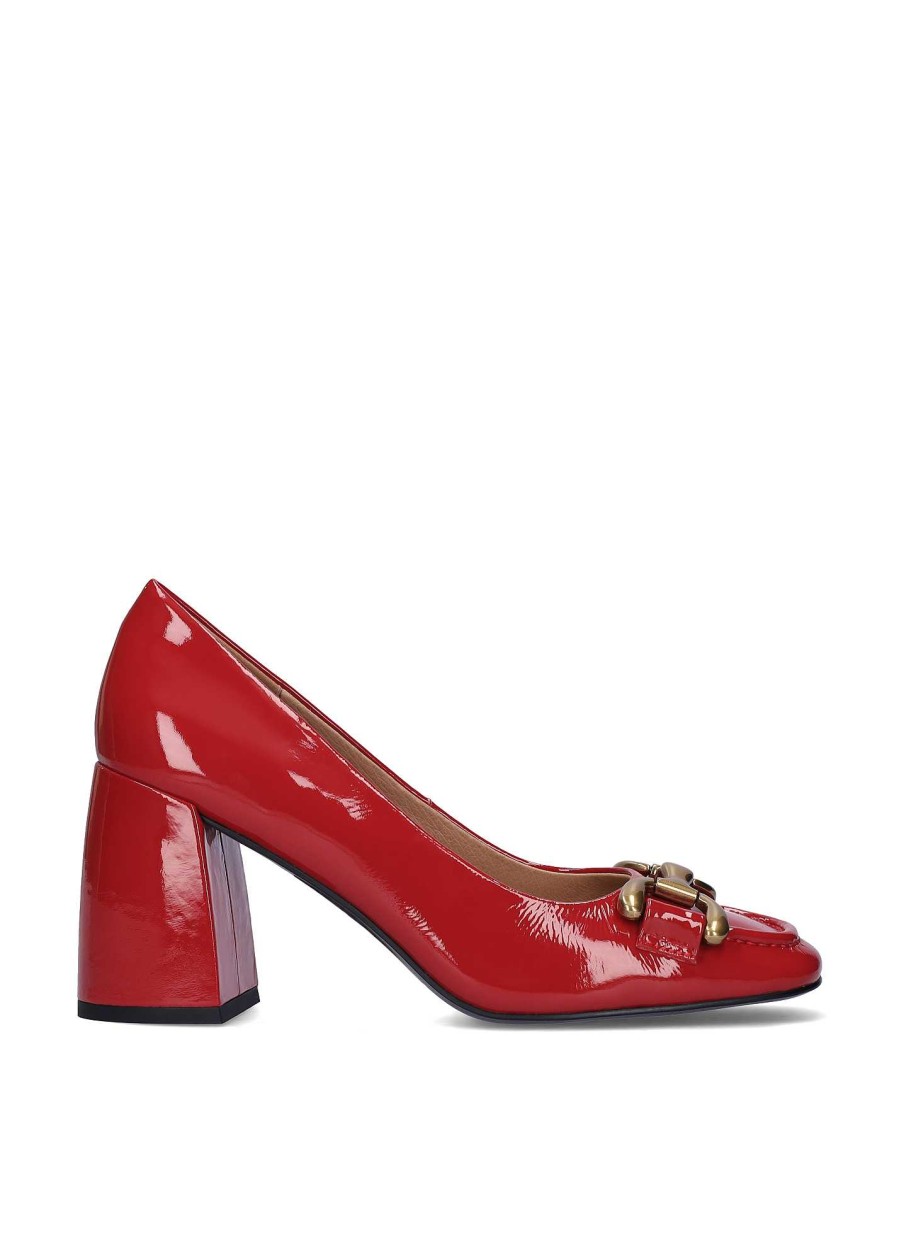 Scarpa BIBI LOU Mocassini Con Tacco Alto | Ambra Rosso